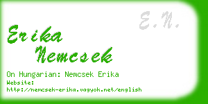 erika nemcsek business card